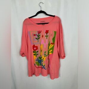 Limited edition Carolyn Gavin oversized tshirt x free people